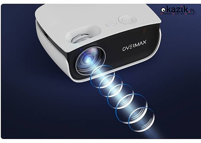 Stwórz swoje własne kino domowe  z projektorem LED Overmax Multipic 2.5 i ciesz się nim każdego dnia