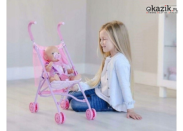 Niczym mama! Wózek spacerówka dla lalek Baby Born zachwyci każdą dziewczynkę!