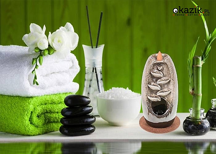 Kominek ceramiczny do aromaterapii, wodospad idealny do domu czy salonu SPA by umilić atmosferę