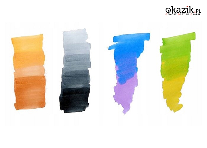 Dwustronne markery w atrakcyjnych kolorach zapakowane w estetyczne etui