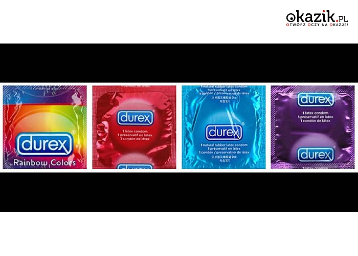PREZERWATYWY DUREX! MIX różnych rodzajów! Idealny prezent na WALENTYNKOWĄ NOC!