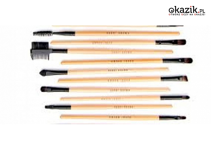 ZESTAW PĘDZLI DO MAKIJAŻU BOBBI BROWN! PROFESJONALNE wykonanie i wykończenie make-upu! 24  WYSOKIEJ JAKOŚCI pędzle w ELEGANCKIM, SKÓRZANYM ETUI. Wysyłka w cenie kuponu
