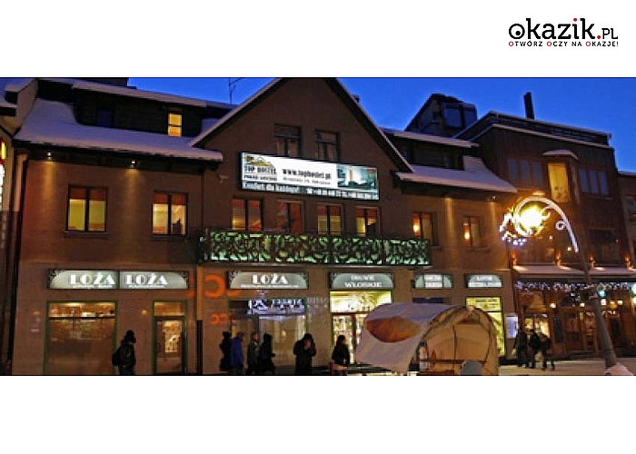 Zakopane! Top Hostel zaprasza – 2, 3 lub 4 noclegi dla 2, 3 lub 4 osób. Także MAJÓWKA! Pokoje z łazienkami prywatnymi lub dzielonymi.  Super lokalizacja – centrum słynnych KRUPÓWEK! (Od 35 zł!)