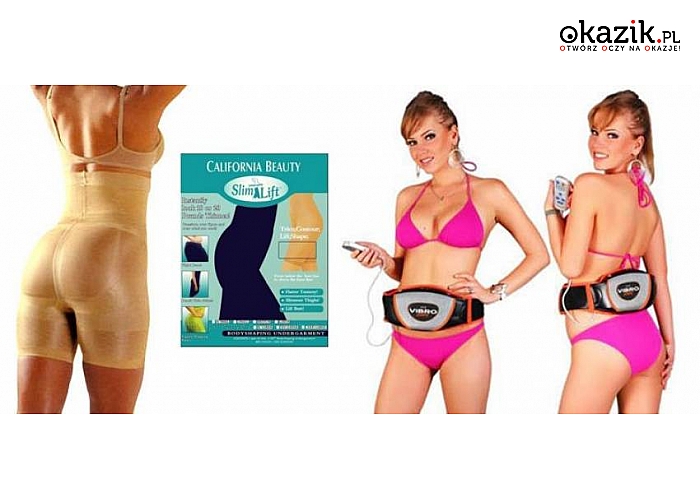 Zgrabna sylwetka latem! 2 produkty, które zadbają o Twoją sylwetkę. Do wyboru: wyszczuplająca bielizna – szorty lub pas odchudzający Vibro Shape (Od 17 zł!)