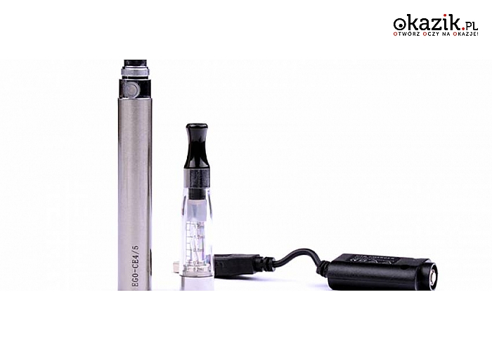 WYBRANY E-PAPIEROS + WKŁADY WYMIENNE lub  LIQUID 10 ml lub 30 ml! POZBĄDŹ SIĘ UZIĄŻLIWEGO NAŁOGU RAZ NA ZAWSZE! (od 29 zł)
