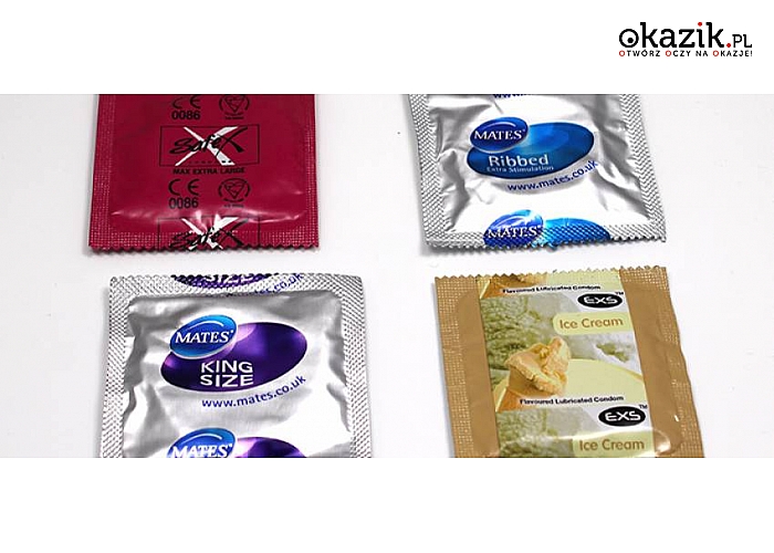 PREZERWATYWY MIX! RÓŻNE MARKI I RODZAJE! 50 sztuk! Przesyłka W CENIE kuponu! Tylko 39 zł!