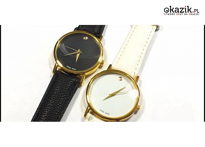 ELEGANCKIE DAMSKIE ZEGARKI na KAŻDĄ OKAZJĘ. Skórzany pasek. 3 modele do wyboru i kilka kolorów. (Od 17,50 zł)