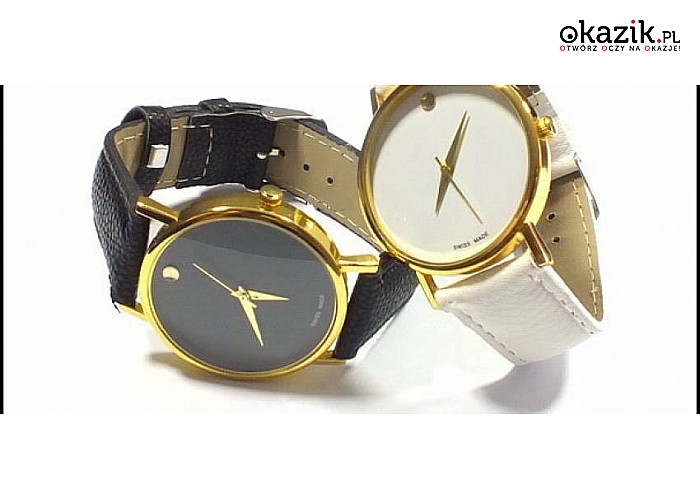 ELEGANCKIE DAMSKIE ZEGARKI na KAŻDĄ OKAZJĘ. Skórzany pasek. 3 modele do wyboru i kilka kolorów. (Od 17,50 zł)