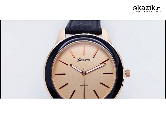 ELEGANCKIE DAMSKIE ZEGARKI na KAŻDĄ OKAZJĘ. Skórzany pasek. 3 modele do wyboru i kilka kolorów. (Od 17,50 zł)