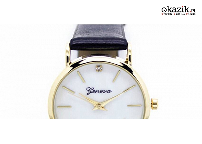 ELEGANCKIE DAMSKIE ZEGARKI na KAŻDĄ OKAZJĘ. Skórzany pasek. 3 modele do wyboru i kilka kolorów. (Od 17,50 zł)