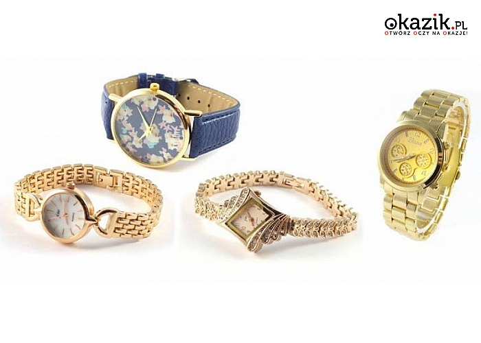 ELEGANCKIE DAMSKIE ZEGARKI na KAŻDĄ OKAZJĘ. Idealny pomysł na funkcjonalny prezent na Święta. 4 modele do wyboru (Od 22 zł)