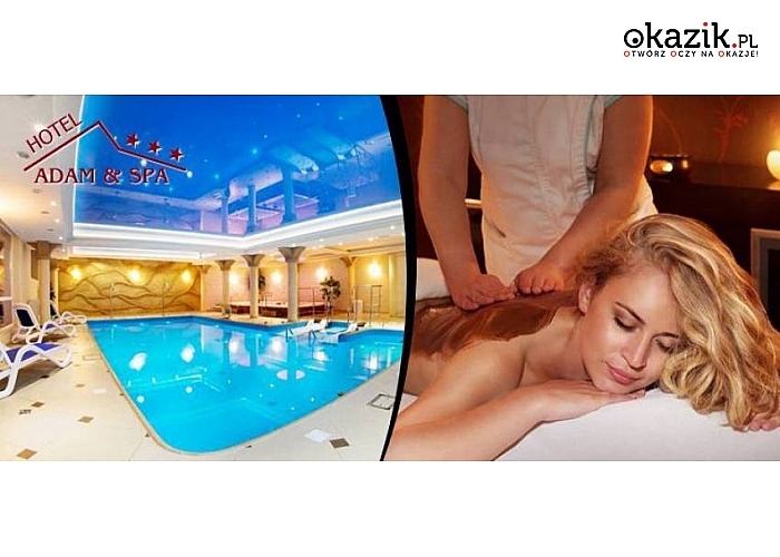 Kudowa Zdrój! Hotel***Adam&Spa! W ramach kuponu: noclegi, śniadania, nielimitowany dostęp do Strefy SPA z basenem, jacuzzi i łaźnią parową! Dostępne także opcje z masażami i zabiegami! Nieodpłatny Parking i Internet! 