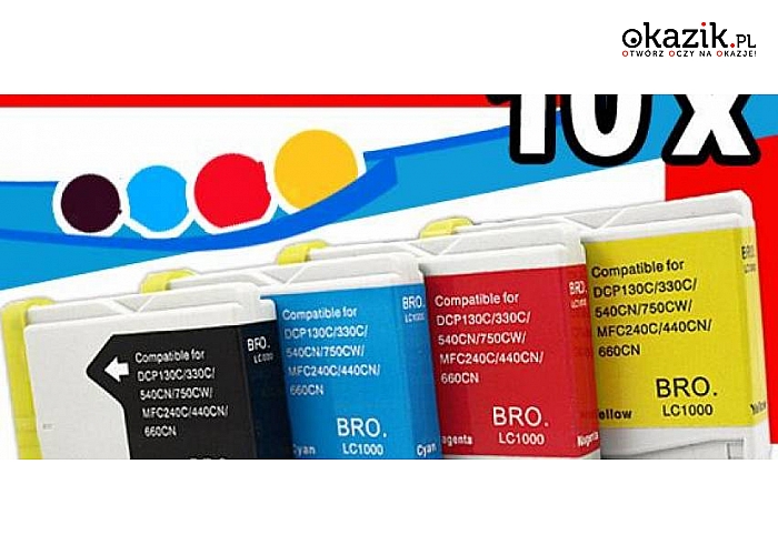 FUNKCJONALNE TUSZE/KARTRIDŻE KOMPATYBILNE z WIĘKSZOŚCIĄ DRUKAREK. 6 wariantów do wyboru. PRZESYŁKA w CENIE KUPONU (Od 24 zł)