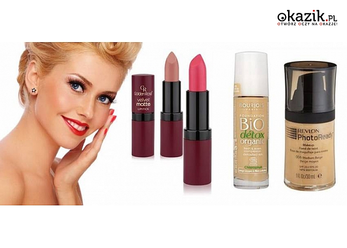 MARKOWE KOSMETYKI! PODKŁAD REVLON, BOURJOIS! POMADKI GOLDEN ROSE! (Od 12 zł)