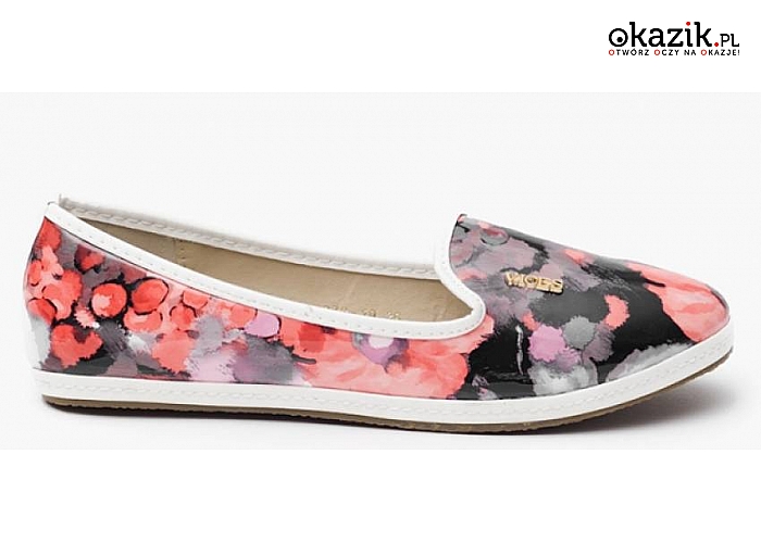 Balerinki lub trampki! Motyw flora, elegant black lub w panterkę! Pełna rozmiarówka! Najmodniejsze modle z Kolekcji Wiosna 2015! (REN113) 