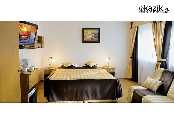 Sianożęty! Bursztynowe Wzgórze Family Resort! W pakiecie: noclegi, śniadania, kolacje, masaż fizykoterapeut. Wellsystem Hydro Jet Medical i trening autogenny Schulza! Pakiety ważne także w Majówkę!