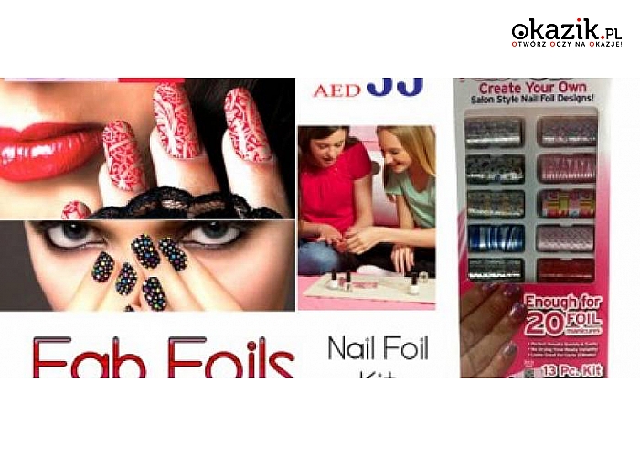 AKCESORIA KOSMETYCZNE: masażer pod oczy, folie ozdobne do manicure lub elektryczna tarka do stóp. Zadbaj o siebie kompleksowo na wiosnę! (Od 9,90 zł)