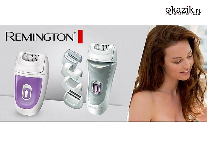 Depilator Remington! Gwarancja producenta:24 miesiące! Do wyboru jeden z Dwóch modeli: z technologią Non-slip tweezer lub do użytku także pod prysznicem!