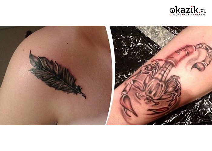 WYKONANIE TATUAŻU (5 x 5 cm, 10 x 10 cm lub 15 x 15 cm) w Studio Tatuażu Cypis Tattoo