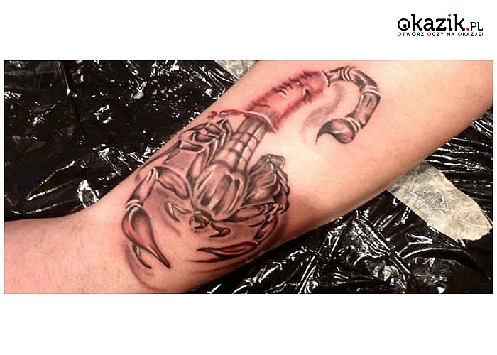 WYKONANIE TATUAŻU (5 x 5 cm, 10 x 10 cm lub 15 x 15 cm) w Studio Tatuażu Cypis Tattoo