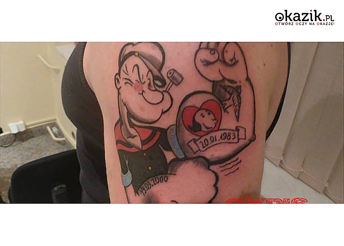 WYKONANIE TATUAŻU (5 x 5 cm, 10 x 10 cm lub 15 x 15 cm) w Studio Tatuażu Cypis Tattoo