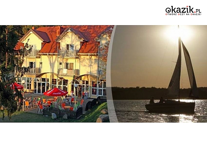 Warmia i Mazury! Biały Łabędź położony nad jeziorem Narie! W pakietach: noclegi, śniadania, obiadokolacje, nieodpłatny dostęp do: kajaków, piłkarzyków, bilarda, trampoliny i innych! Ważne w czerwcu i w Boże Ciało!