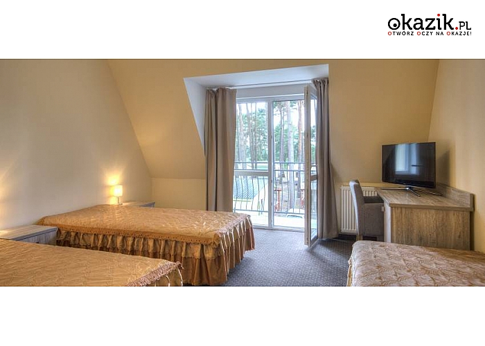 Mrzeżyno k. Kołobrzegu! Ośrodek RUTEX! W pakiecie: nielimit. dostęp do letniego krytego basenu (z podgrzewaną wodą), rowerów, kijków nordic walking! Tylko 250m od morza!