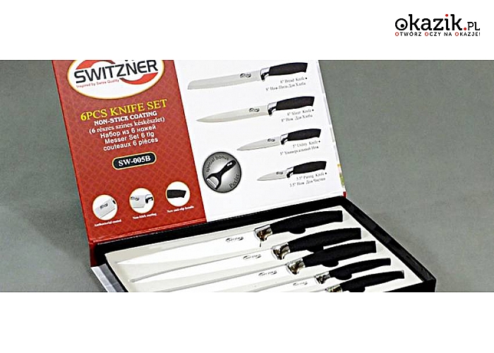 Komplet SZTUĆCÓW na eleganckim stojaku lub zestaw stalowych NOŻY kuchennych. Praktyczny i estetyczny design! Doskonały pomysł na prezent! (od 41 zł)