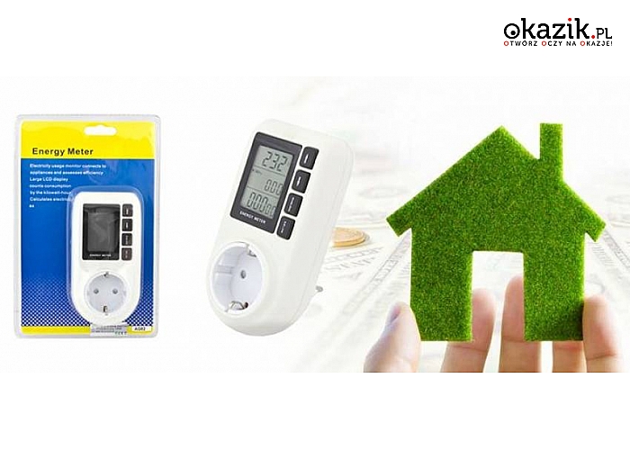 Przeprowadź Pomiar Miesięcznego Zużycia Prądu I Wody W Twoim Domu Cyfrowy licznik zużycia prądu! Uniwersalny miernik mocy...