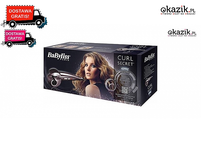 LOKÓWKA BaByliss CURL SECRET! Piękne, naturalnie wyglądające loki! Najwyższa jakość w niespotykanie niskiej cenie! Roczna gwarancja! Koszt przesyłki w cenie kuponu! (289 zł)