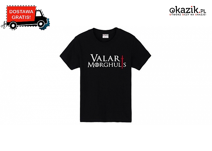 Czarny t-shirt Valar Morghulis