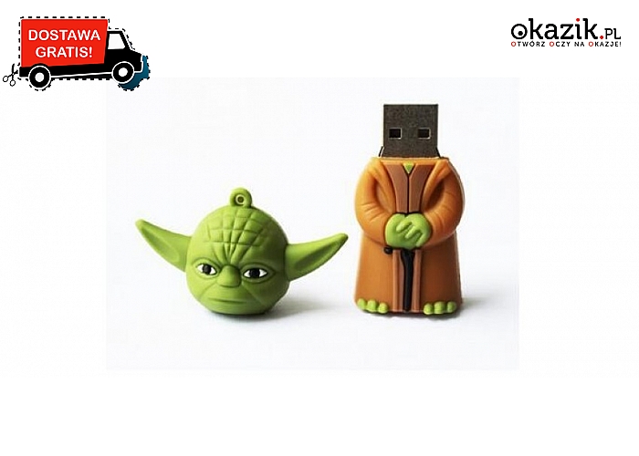 Pendrive 8 GB Yoda Star Wars. Pojemność 8GB