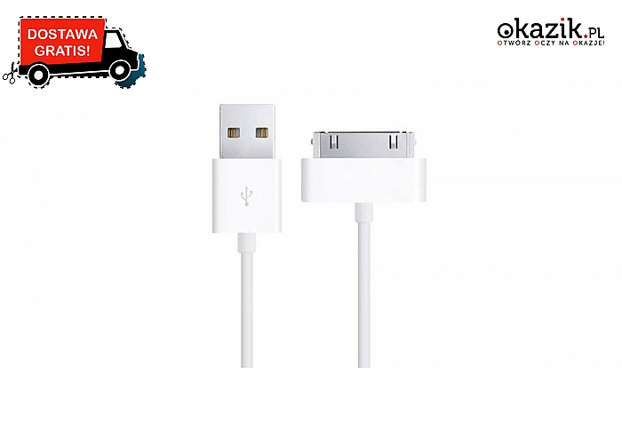 Kabel do iPhone 3GS 4 4S 4G iPad 2 3 iPod nano touch