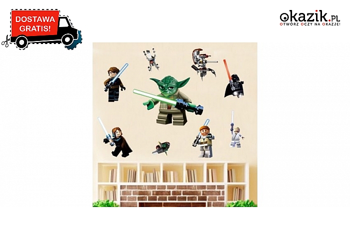Naklejka na ścianę Star Wars Lego