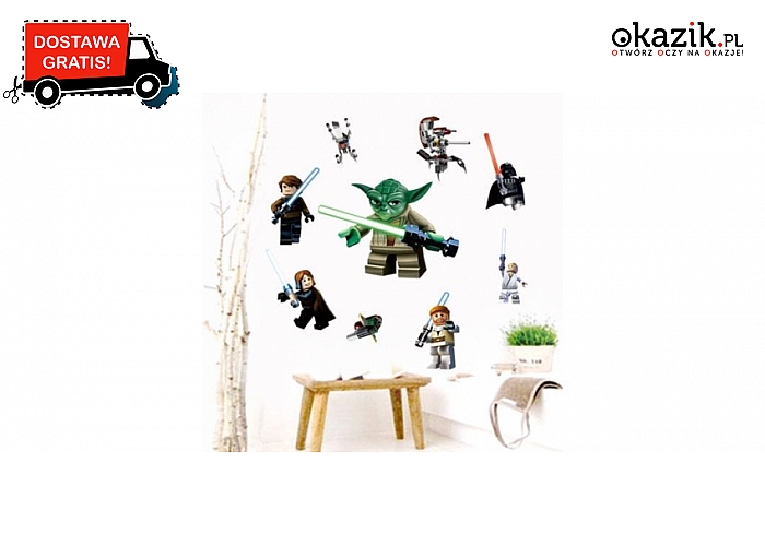 Naklejka na ścianę Star Wars Lego