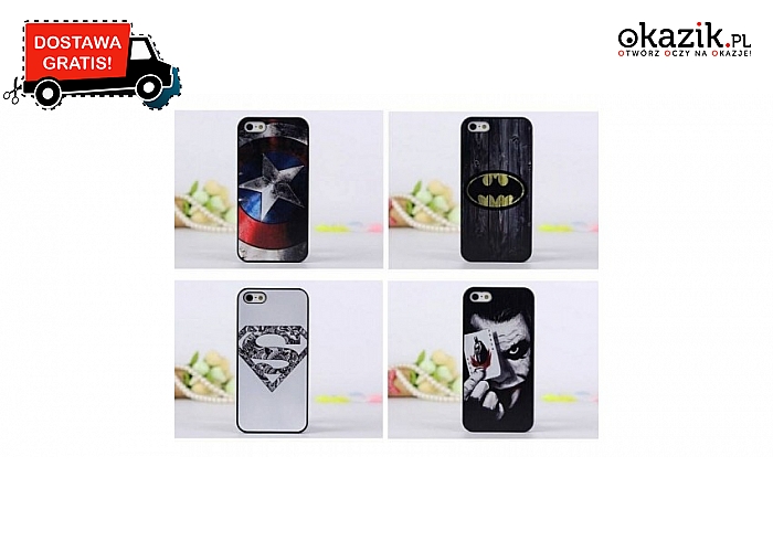 Pokrowiec Batman Joker Superman Kapitan Ameryka iPhone 5 5S