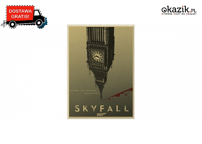 Plakat z filmu Skyfall o przygodach Jamesa Bonda