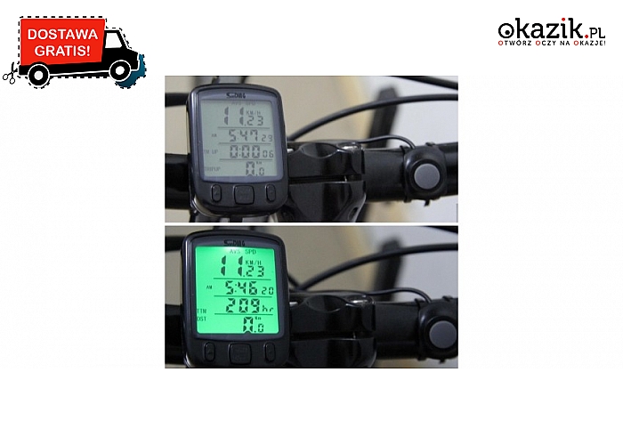Prędkościomierz rowerowy z ekranem LCD