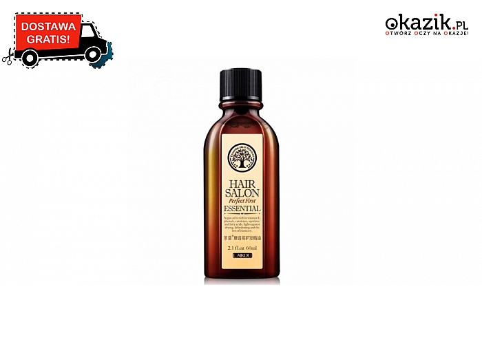 Naturalny olej arganowy, nadający się do pielęgnacji zniszczonych włosów, skóry czy paznokci.