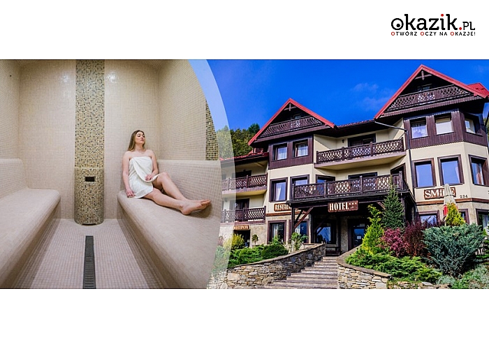 SZCZAWNICA, Hotel Smile Pieniny***.  Śniadania, WiFi, sala fitness oraz sala i plac zabaw dla dzieci.