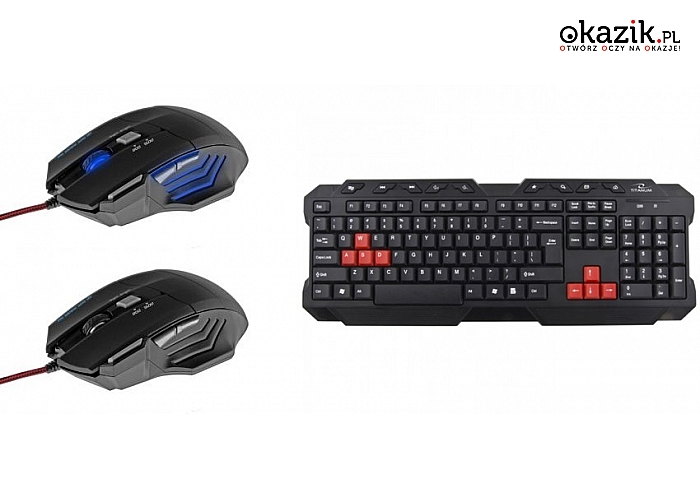 DLA GRACZY - Titanum klawiatura RANGER USB lub mysz MT1115. Do kupienia osobno lub w zestawie!