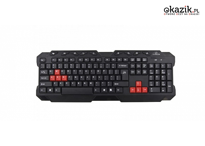 DLA GRACZY - Titanum klawiatura RANGER USB lub mysz MT1115. Do kupienia osobno lub w zestawie!