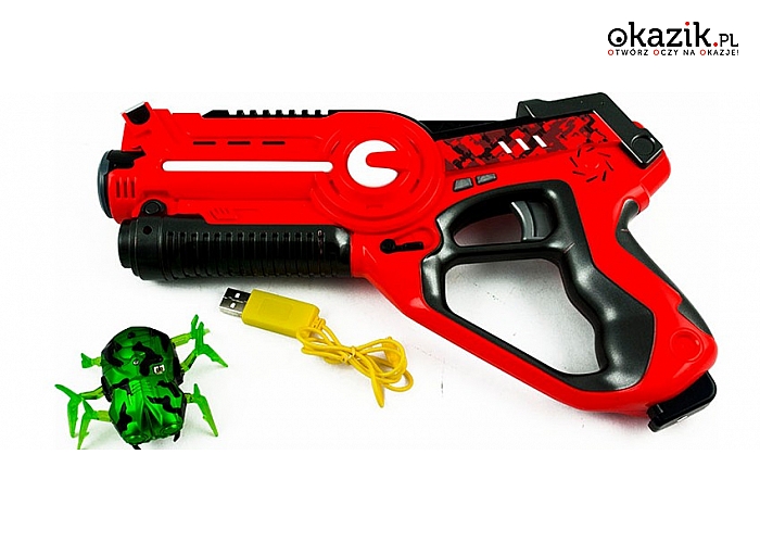 Pistolet laserowy z insektem. (175 zł)