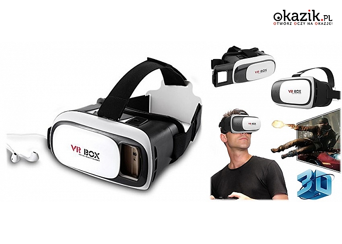 OKULARY VR BOX 2.0 3D + PILOT BLUETOOTH gratis! Wkrocz w wirtualny świat 3D!