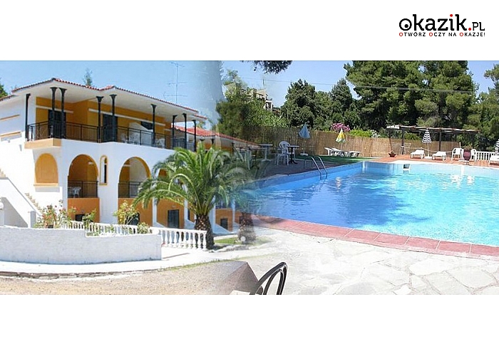 GRECJA na 8- lub 15-dniowe WAKACJE w hotelu Kassandra Bay Village z  barem, restauracją i basenem.