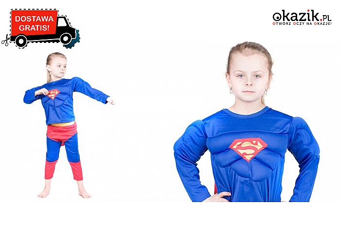 Kostium karnawałowy superbohatera – Superman, przesyłka GRATIS! (119 zł)