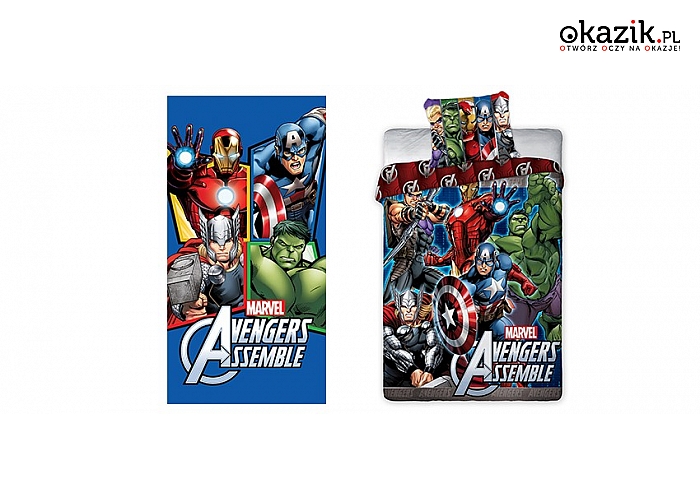 Avengers! Ręcznik kąpielowy lub pościel z superbohaterami (od 35 zł)