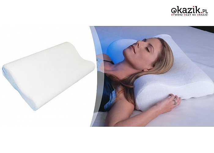 Memory pillow! Poduszka ortopedyczna dopasowująca się kształtu ciała (39 zł)