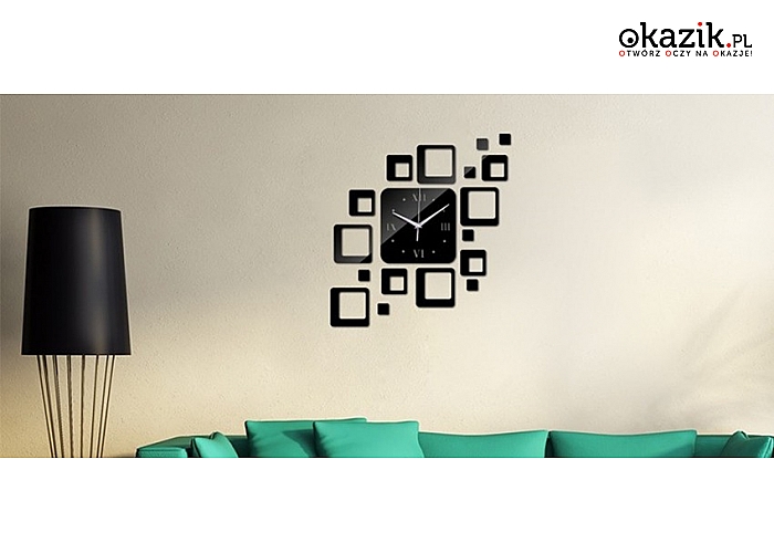 Duży zegar ścienny do samodzielnego montażu (od 49 zł)