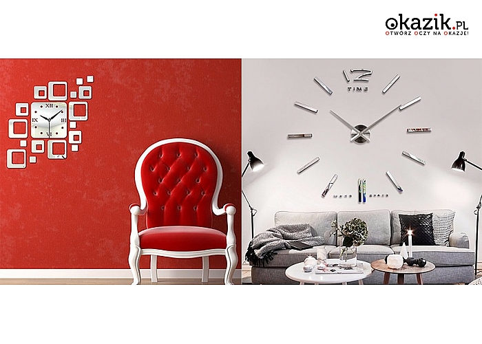 Duży zegar ścienny do samodzielnego montażu (od 49 zł)
